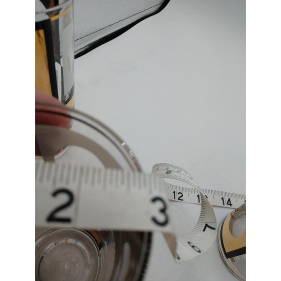 Set Of 4 Vintage Mid-Century Modern (MCM) Geometric Highball Glasses With Gold & - Picture 5 of 6